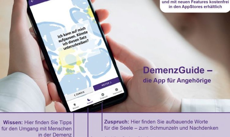 DemenzGuide: App zur Unterstützung von Angehörigen